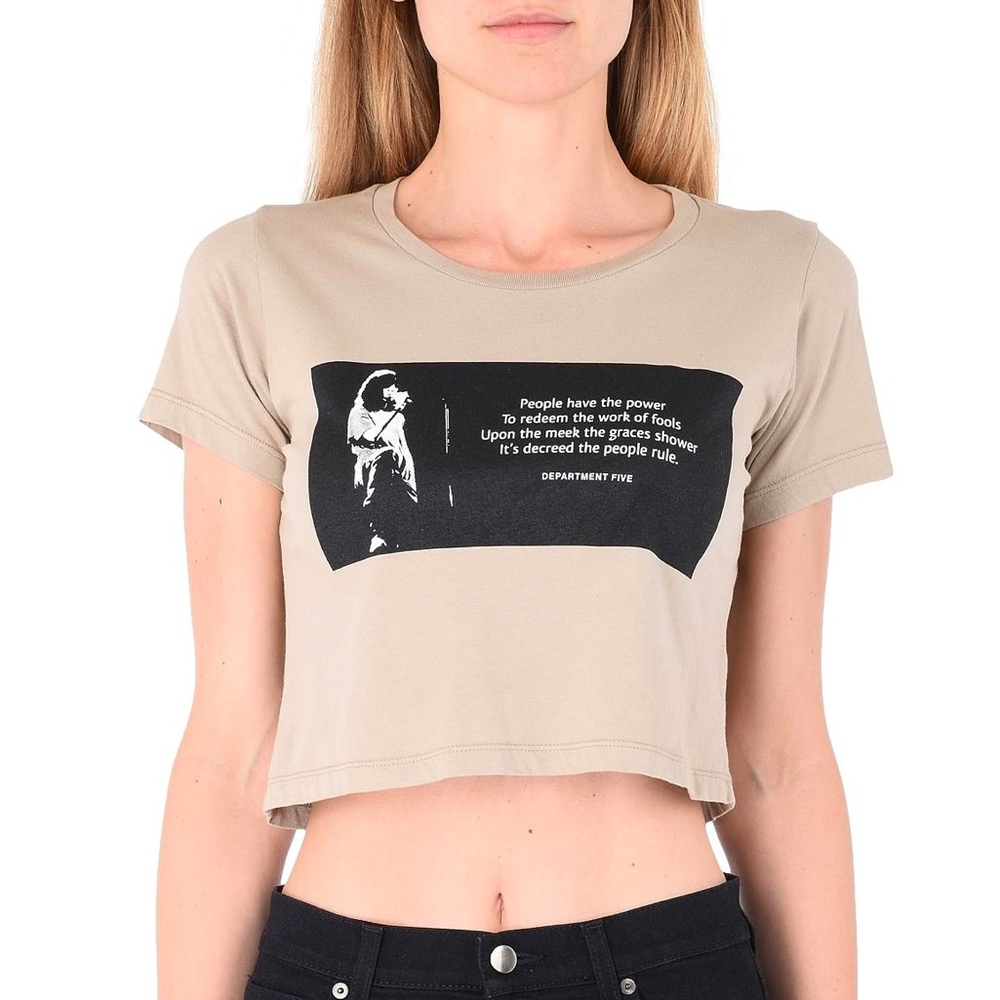 Department 5 Crop Top — Punk Poetry — Patti Smith